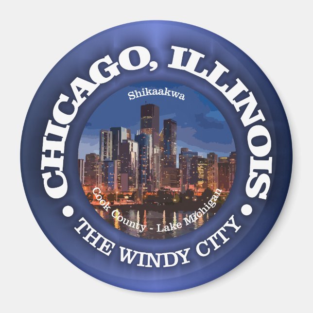 Chicago (cities) magnet (Front)