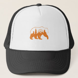 Chicago City Apparel Downtown Walking Bear Silhoue Trucker Hat
