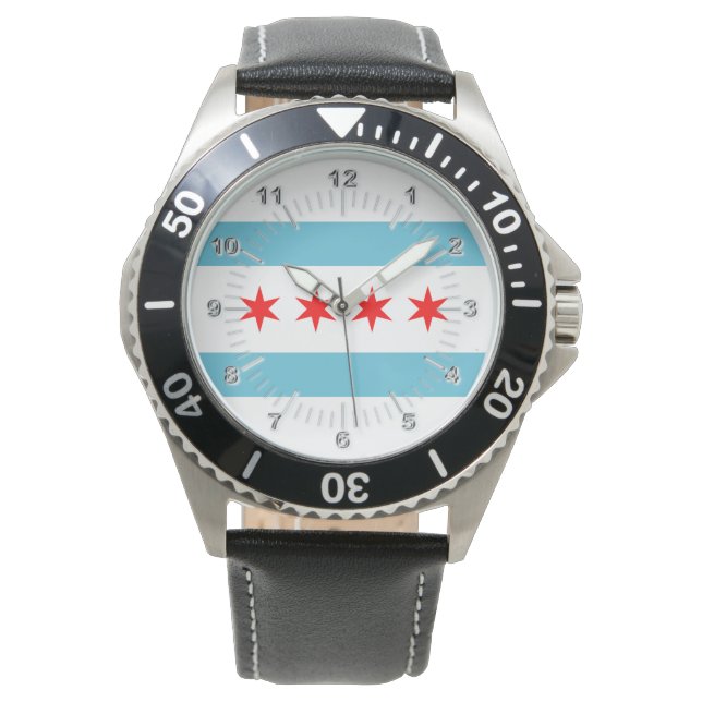 Chicago City flag Watch (Front)