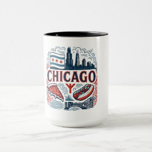 Chicago city pride mug