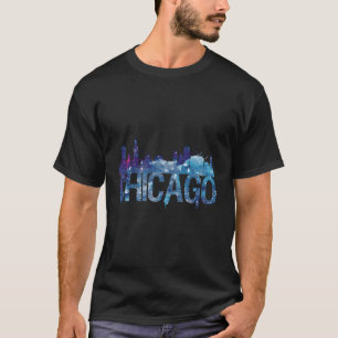 Chicago City Skyline Il Pride Vintage Vacation Sou T-Shirt
