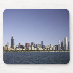Chicago city skyline with Lake Michigan 2 Mouse Pad