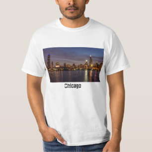 Chicago Cityscape Night T-Shirt
