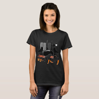 Chicago Cityscape Windy City Womens Tee Shirt