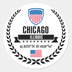 Chicago Classic Round Sticker