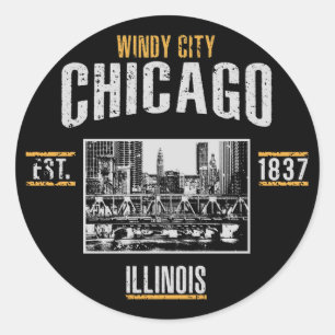 Chicago Classic Round Sticker