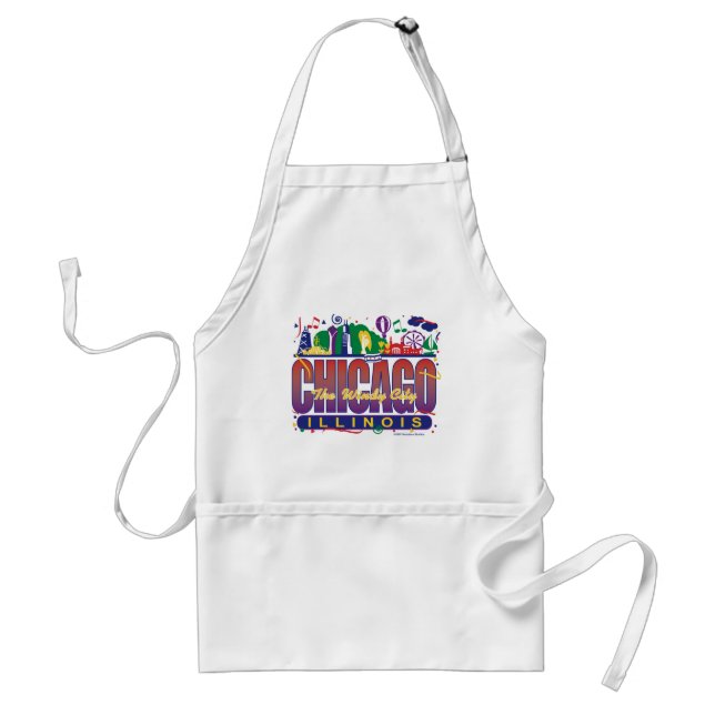Chicago-Confetti Standard Apron (Front)