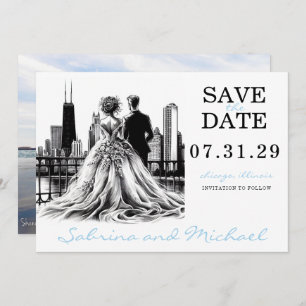 Chicago Couple Save The Date