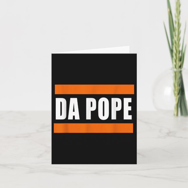 Chicago Da Pope Funny Humour  Card (Front)