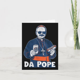 Chicago Da Pope Funny Humour Catholic Card