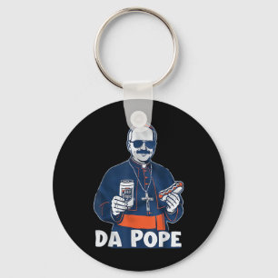Chicago Da Pope Funny Humour Catholic  Key Ring