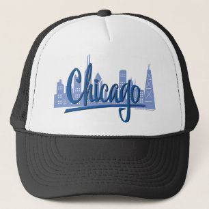 CHICAGO-Dark-Blue Trucker Hat