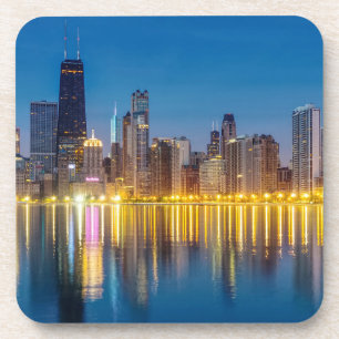 Chicago Dawn Cityscape Coaster