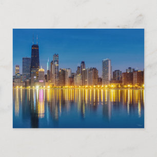 Chicago Dawn Cityscape Postcard