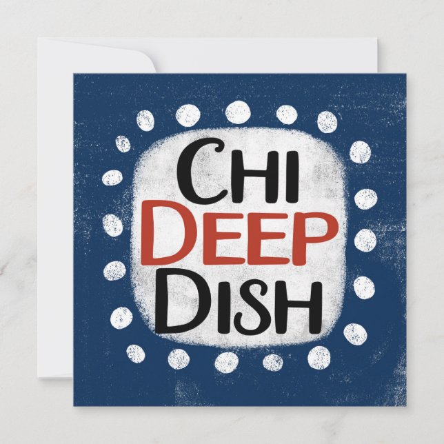 Chicago Deep Dish Greeting Card (Front)