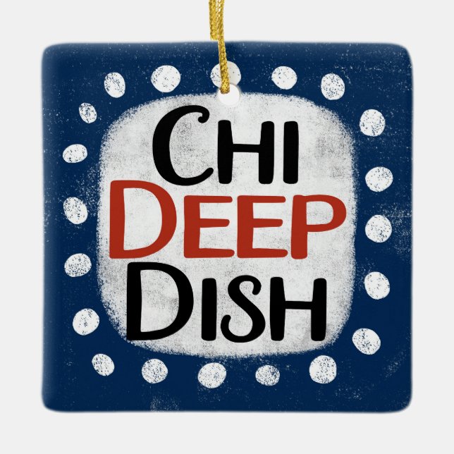 Chicago Deep Dish Ornament (Front)