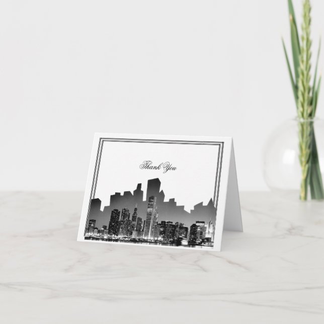 Chicago Destination Wedding Thank You Card (Front)
