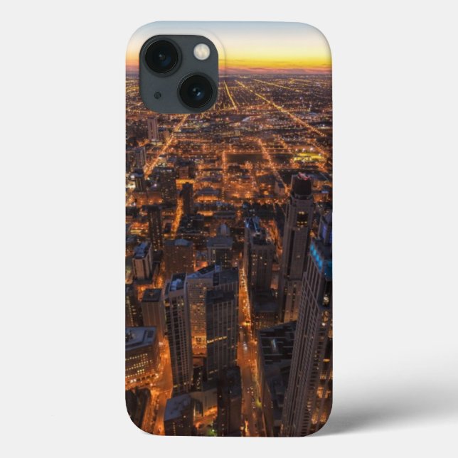 Chicago downtown at sunset Case-Mate iPhone case (Back)