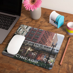 Chicago Elevated Loop Train Mouse Pad