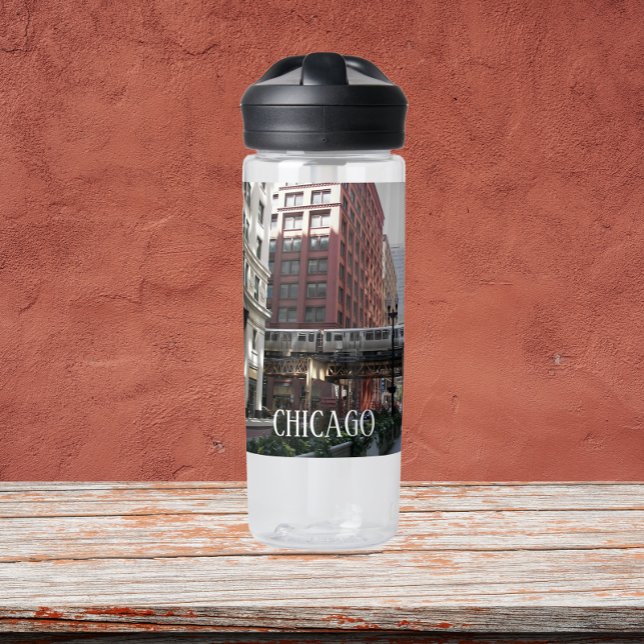 Chicago Elevated Loop Train Water Bottle (Creator Uploaded)