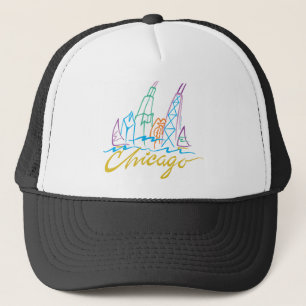 CHICAGO-EMB TRUCKER HAT