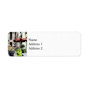 Chicago - Enjoying Lunch on the Magnificent Mile Return Address Label