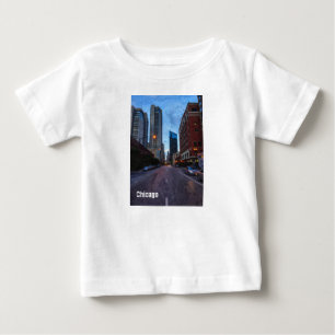 Chicago Evening Drive Baby T-Shirt