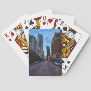Chicago Evening Drive Playing Cards