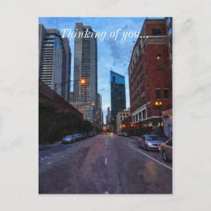 Chicago Evening Drive Postcard