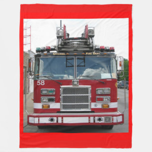 Chicago Fire Dept. Truck Company 58 Fleece Blanket