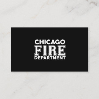 Chicago Fire Rescue Department Firefighter Business Card