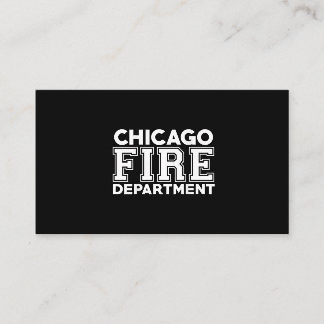 Chicago Fire Rescue Department Firefighter Business Card (Front)