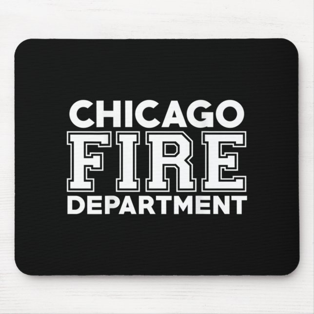 Chicago Fire Rescue Department Firefighter Mouse Pad (Front)