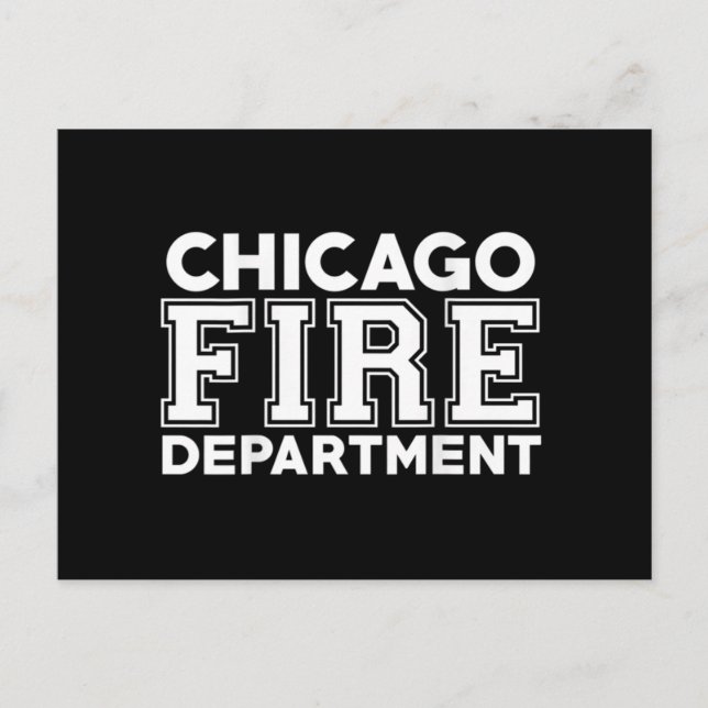 Chicago Fire Rescue Department Firefighter Postcard (Front)