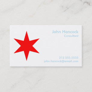 Chicago Flag Business Card w/ 2017 Calendar (back)