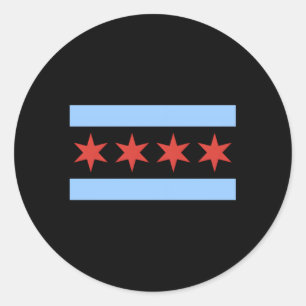 Chicago Flag City Of Chicago Classic Round Sticker