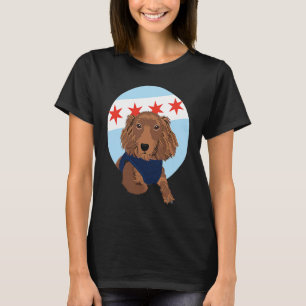 Chicago Flag Dachshund 1 T-Shirt