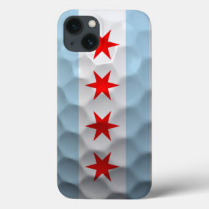 Chicago Flag Golf Ball Pattern iPhone 13 Case