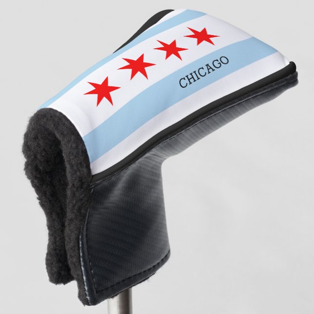 Chicago Flag Golf Clubs Covers / Illinois (3/4 Front)