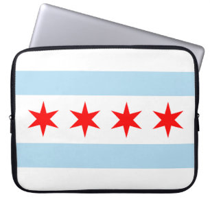 Chicago Flag Laptop Sleeves