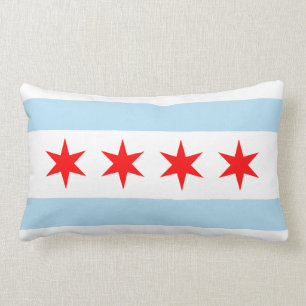 Chicago Flag Lumbar Cushion