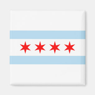 Chicago flag magnet