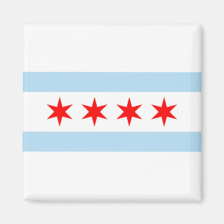 Chicago flag magnet