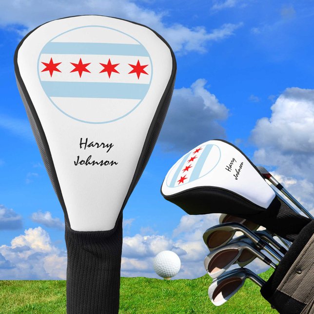 Chicago Flag & Monogrammed Golf Clubs Covers USA (Creator Uploaded)