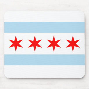 Chicago Flag Mouse Pad