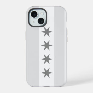 Chicago Flag Noir iPhone 15 Case