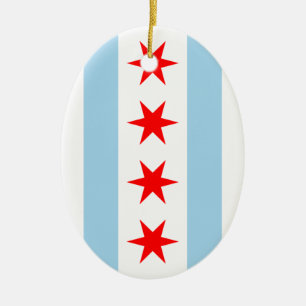 Chicago Flag ornament