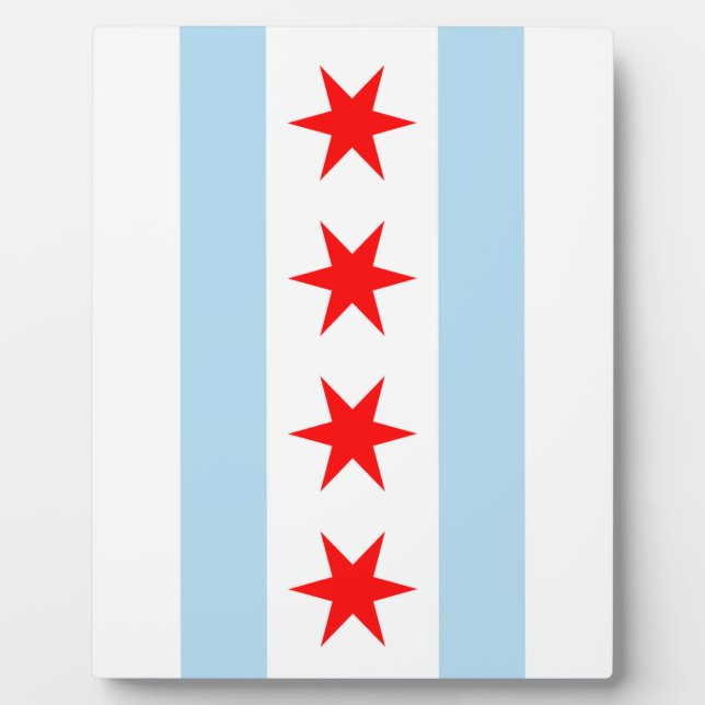 Chicago Flag Plaque (Front)