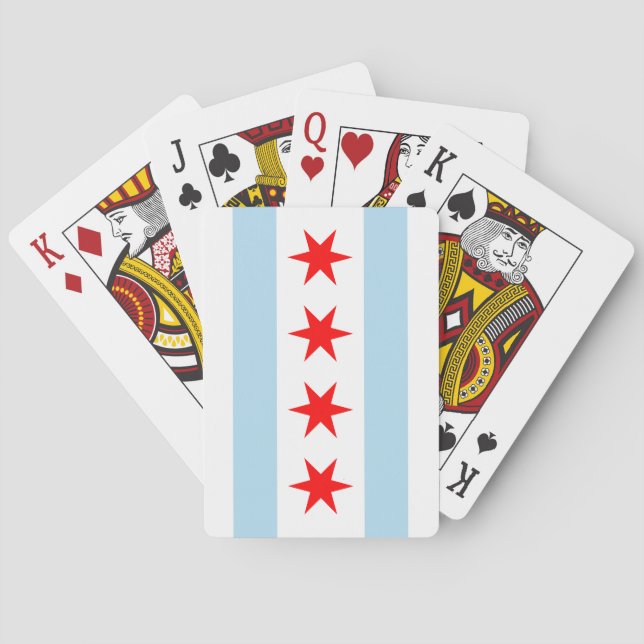 Chicago Flag Playing Cards (Back)
