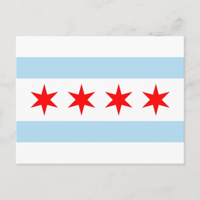 Chicago Flag Postcard (Front)